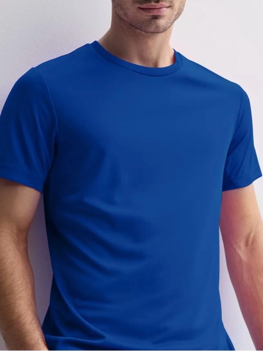 NORDICTRACK Men’s Short Sleeve Blue Shirt size L